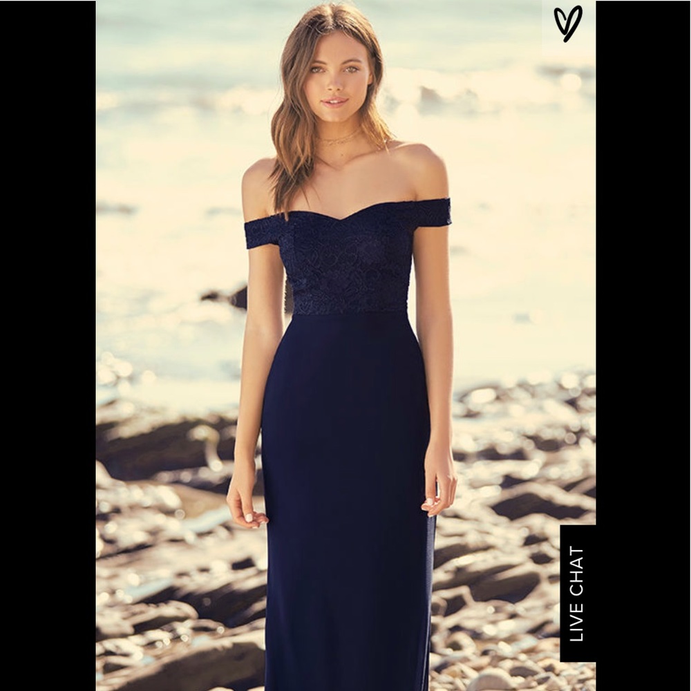 Lulus dress to impress lace off the shoulder dress